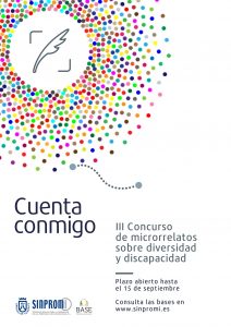 Cartel del concurso de microrelatos sobre diversidad y discapacidad
